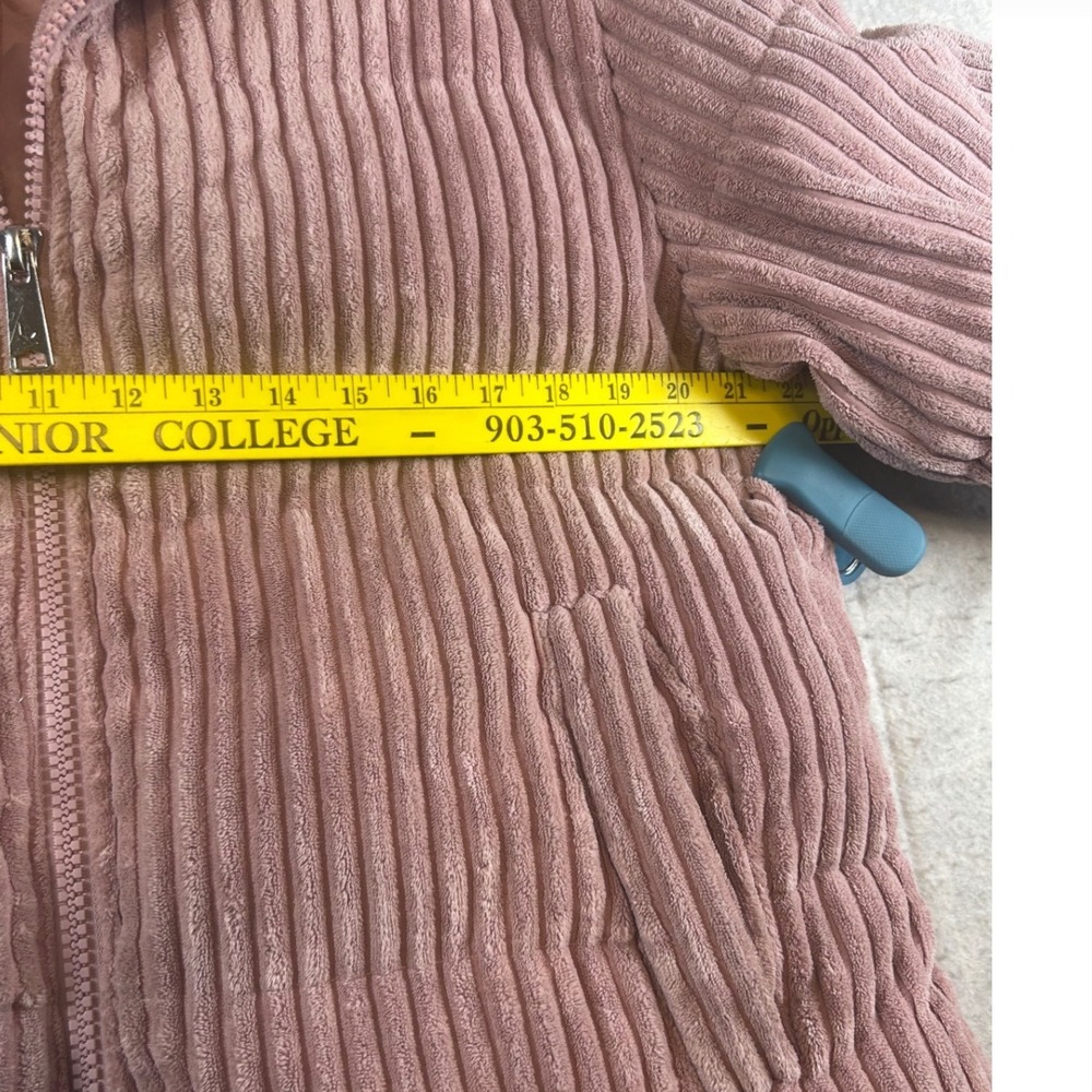 Koolaburra by Ugg Pink Corduroy Puffer Jacket‎ Full Zip Mock Neck M - Picture 8 of 9